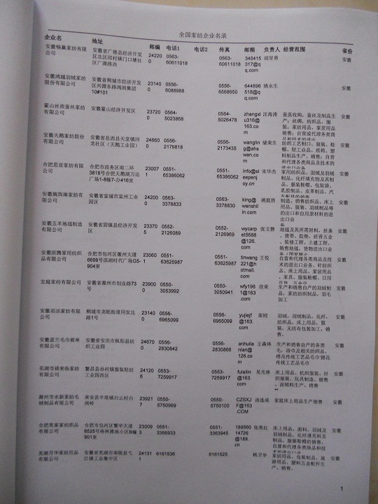 中國家紡企業(yè)黃頁可開展精準(zhǔn)營銷，電話營銷、郵件營銷、傳真營銷等等多管齊下，圓您銷售冠軍夢