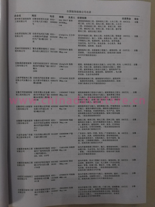 中國裝飾裝修企業(yè)黃頁可開展精準(zhǔn)營銷，電話營銷、郵件營銷、傳真營銷等等多管齊下，圓您銷售冠軍夢
