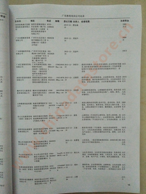 中國(guó)廣東教育培訓(xùn)企業(yè)黃頁(yè)可開展精準(zhǔn)營(yíng)銷，電話營(yíng)銷、郵件營(yíng)銷、傳真營(yíng)銷等等多管齊下，圓您銷售冠軍夢(mèng)